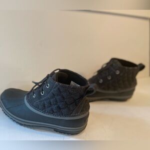 Eddie Bauer~Waterproof Ankle High~Hunt Pac~ Lace-Up Boot~Fabric Upper~Size 8